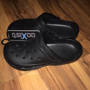 Black croc style shoes sz 7/8 NEW!!!